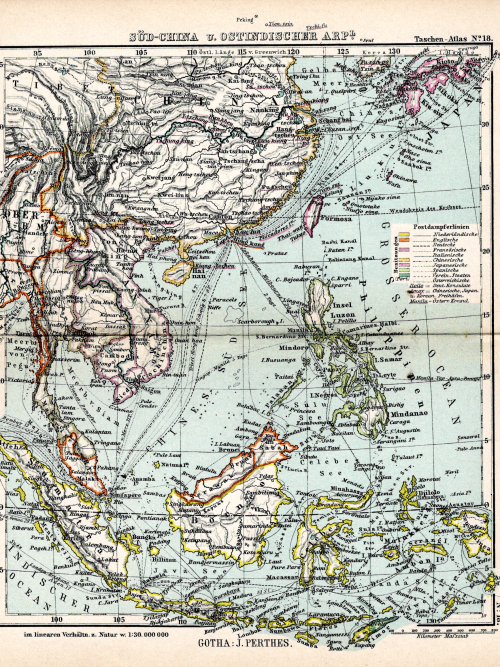 Historical map of France circa 1897, showing regions, cities, and geographical features.