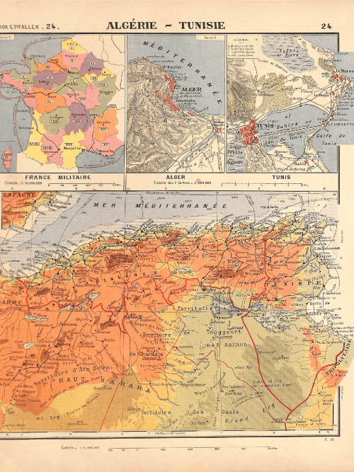 Algeria and Tunisia map overview for Mistward Maps.