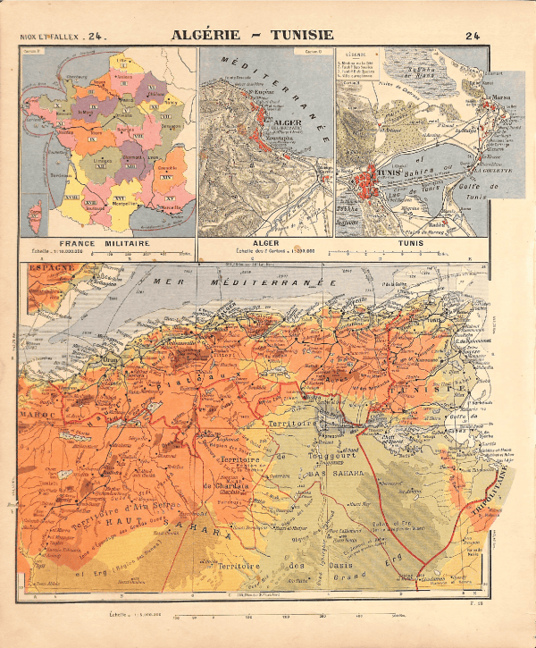 Algeria and Tunisia map overview for Mistward Maps.