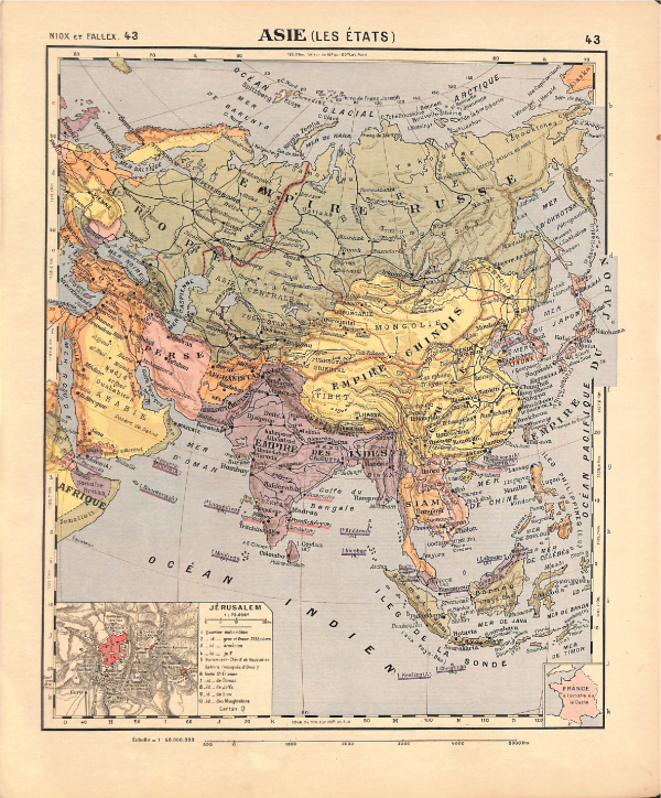 atlas_classique_43 Asia Political — c. 1908