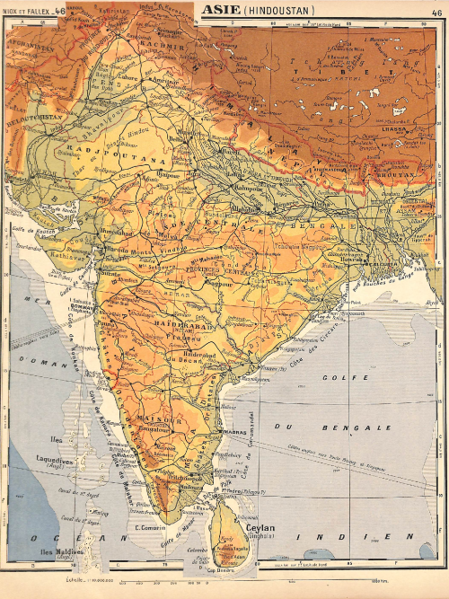 South Asia — c. 1908