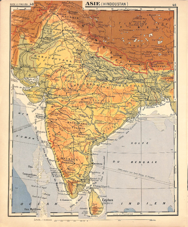 South Asia — c. 1908
