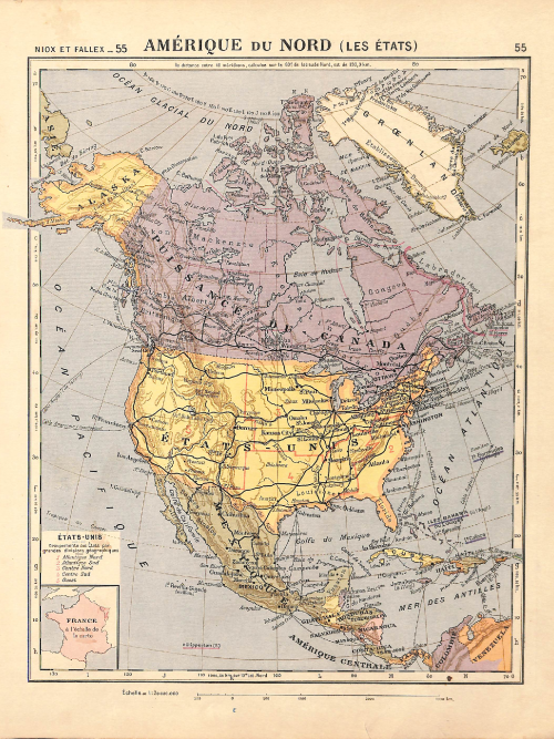North America Political — c. 1908