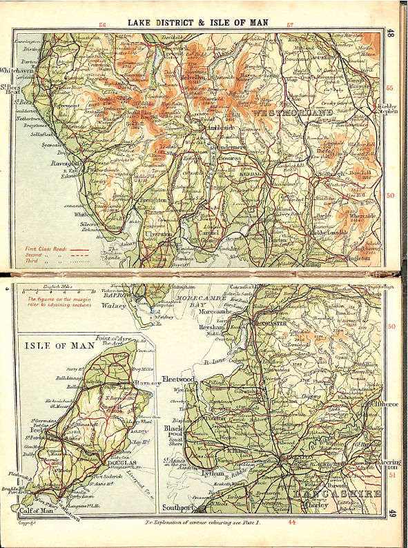 Bartholomew's Handy Touring Atlas of the British Isles c. 1923