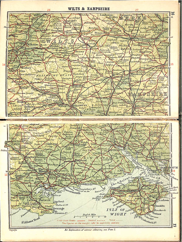 Bartholomew's Handy Touring Atlas of the British Isles c. 1923