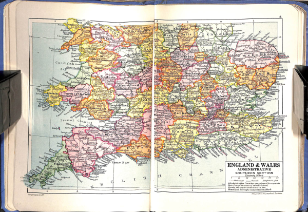 Handy Am. Atlas Eng. & Wales_5 Philip's Handy Administrative Atlas of England & Wales c. 1928