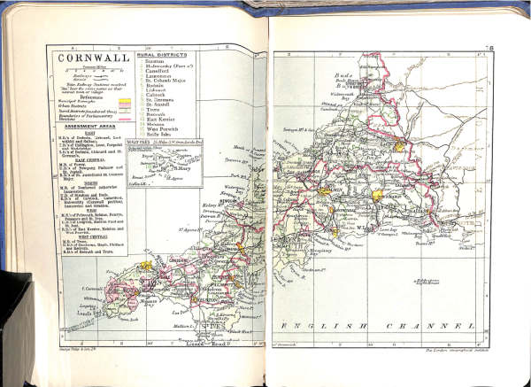 Handy Am. Atlas Eng. & Wales_9 Philip's Handy Administrative Atlas of England & Wales c. 1928