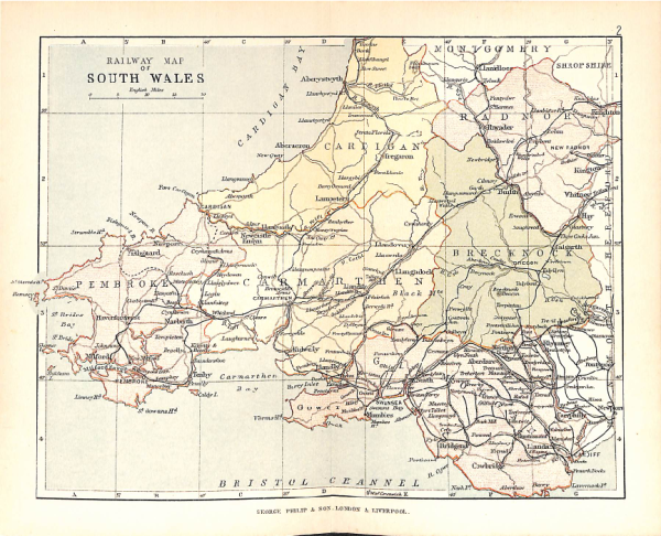 Philips Handy Atl. Counties of Wales (1882)_6 Philips Handy Atlas of the Counties of Wales c. 1882