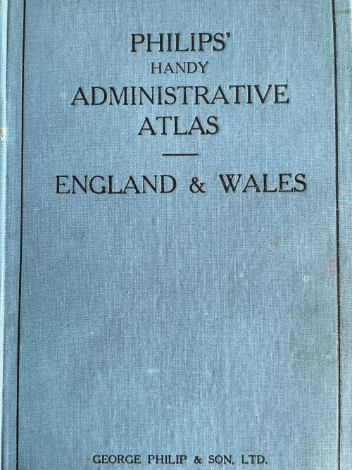 Philip's Handy Administrative Atlas of England & Wales c. 1928
