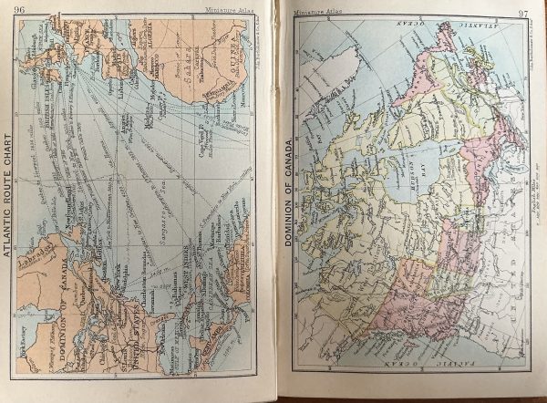 Walker’s Miniature Atlas and Gazetteer of the World c. 1910